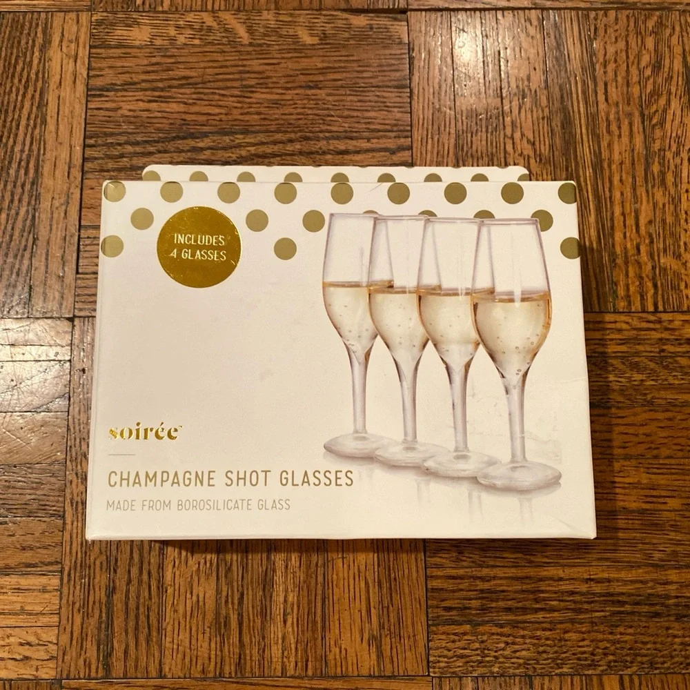 Soiree Champagne Shot Glasses - Set of 4
